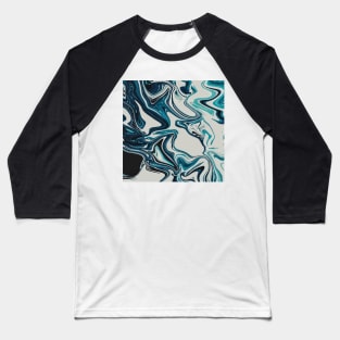 Liquid marble texture Baseball T-Shirt